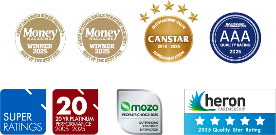 We're an award winning industry super fund